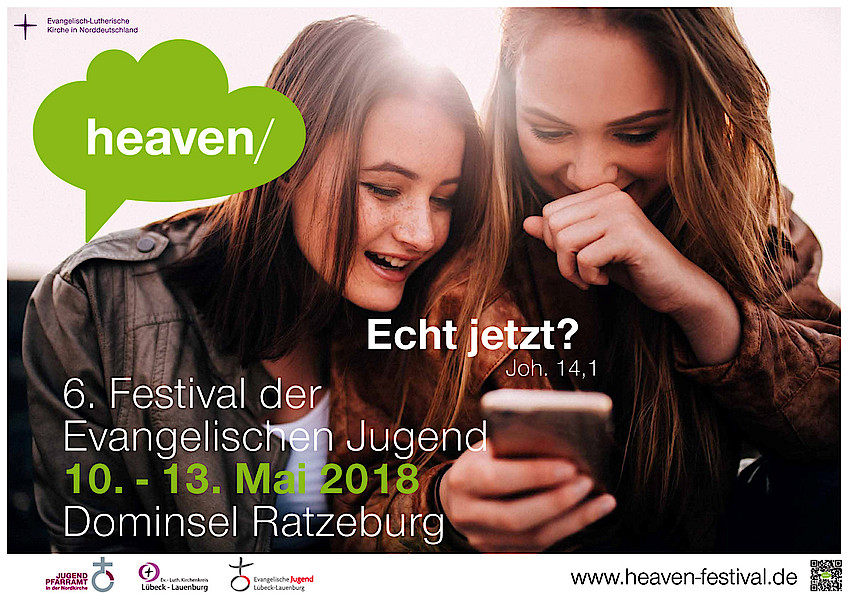 Das offizielle Heaven Plakat für 2018.